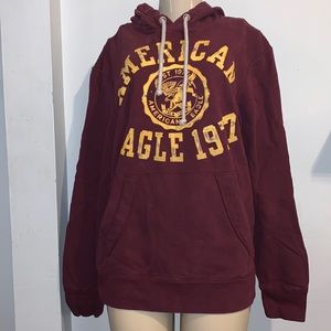 American eagle,Large, Burgundy